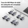 Imagem de Adaptador Micro USB para USB-C - Carregamento Rápido 480Mbps