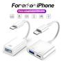 Imagem de Adaptador OTG Lightning para iPhone 14/13/12/11 - Carga Rápida USB 3.0