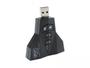Imagem de Adaptador P/ Placa Som USB - Entrada P2 Fone e Microfone KNUP HB-T65