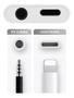 Imagem de Adaptador Para i-p Dual Lightning Carrega Fone Duplo