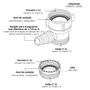 Imagem de Adaptador Para Máquina Lavar Louça Saída Para Sifão Astra