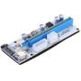 Imagem de Adaptador PCI-E Riser 1X a 16X com USB 3.1 e Alimentação SATA - Extensor de 60cm