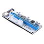 Imagem de Adaptador PCI-E Riser 1X a 16X com USB 3.1 e Alimentação SATA - Extensor de 60cm