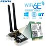 Imagem de Adaptador PCIE WiFi 6E AX210NGW 2.4G 5G 6Ghz Bluetooth 5.3