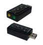 Imagem de Adaptador placa de som usb 7.1 conector P2 fone microfone