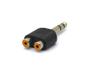 Imagem de Adaptador Plug P10 6,35mm Estéreo para Jack RCA Duplo - 64.1.512