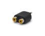 Imagem de Adaptador Plug P2 Mono 3,5mm para Jack RCA Duplo Estéreo - JD-W8012 - Jinda