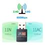 Imagem de Adaptador Receptor Wireless Usb Wi-fi 5ghz Dual Band