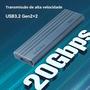 Imagem de Adaptador SSD M.2 PCIe para USB-C (20Gbps) - Suporte NVME e SATA - UnionSine