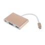 Imagem de Adaptador tipo c 3 em 1 usb-c vga thunderbolt 1080p usb 3.0 le-4119 itblue