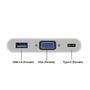Imagem de Adaptador tipo c 3 em 1 usb-c vga thunderbolt 1080p usb 3.0 le-4119 itblue