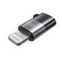 Imagem de Adaptador Tipo C Femea para Lightning Macho iPhone iPad 3.0 Dados p/ Fone de Ouvido Microfone