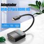 Imagem de Adaptador Tipo C Macho Para HDMI Fêmea 4K Celular Notebook