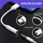 Imagem de Adaptador Tipo C para Fone de Ouvido P2 3.5mm Android Modelos Novos