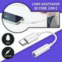 Imagem de Adaptador Tipo C para Fone de Ouvido P2 3.5mm Android Modelos Novos