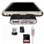 Imagem de Adaptador Type-c  Micro Sd com porta de carga micro Usb