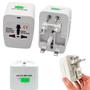 Imagem de Adaptador Universal Compacto com 2 com capa e Bivolt