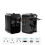 Imagem de Adaptador Universal De Viagem Com Portas Usb E Tipo-c, Carregador Rápido Pd 20w E Qc 18w, Compatível Com Tomadas Em Eua,