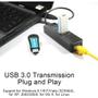 Imagem de Adaptador USB 3.0 Ethernet, Hub USB 3.0 4x1 com RJ45 1000