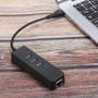Imagem de Adaptador USB 3.0 HUB Tipo C RJ45 Ethernet 3 portas USB