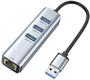 Imagem de Adaptador USB 3.0 para Ethernet ABLEWE - Hub USB 3.0 com 3 Portas