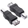 Imagem de Adaptador USB A para B Herfair USB 2.0 A fêmea para USB B macho