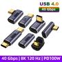 Imagem de Adaptador USB-C 100W - 40Gbps - Carregamento Rápido e Conversor OTG para 8K