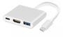 Imagem de Adaptador Usb-C 3.1 Tipo C Thunderbolt 3.0 X Hdmi Usb