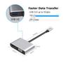 Imagem de Adaptador usb-c a 4k, compatível com vga, usb, hdmi