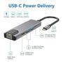 Imagem de Adaptador USB C Hub, Thunderbolt 3 5 em 1 Tipo C com 4K HDM