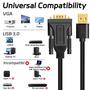 Imagem de Adaptador USB para VGA LBSC USB 3.0 para VGA macho 1080P 1,5 m