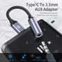 Imagem de Adaptador USB Tipo C p/ Fone P2 3.5mm Essager