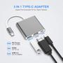 Imagem de Adaptador Usb Tipo C Para Hdmi 4K USB 3.0 PD Compatível com Mac Thunderbolt 3 DEX Android OTG
