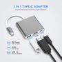 Imagem de Adaptador Usb Tipo C Para Hdmi 4K USB 3.0 PD Compatível com Mac Thunderbolt 3 DEX Android OTG