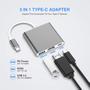 Imagem de Adaptador USB Tipo C Para HDMI + USB 3.0 + USB Tipo C(PD)