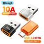 Imagem de Adaptador USB Tipo C Para USB a 10A Conversor USB 3.0 OTG Para MacBook iPad Huawei Xiaomi Samsung