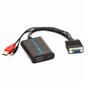 Imagem de Adaptador Vga Para Hdmi Com Audio P2 Cabo Conversor