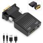 Imagem de Adaptador VGA para HDMI Shuomeng - 1080p@60Hz com Áudio de 3,5mm