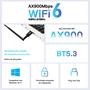 Imagem de Adaptador WiFi USB Dual Band AX900 Bluetooth 5.3 Wi-Fi 6 Dongle Receptor Sem Fio Para PC Laptop