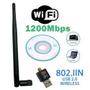 Imagem de Adaptador Wireless Antena Wifi 1200mbps Para Pc e Notebook