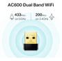 Imagem de Adaptador Wireless TP-Link Archer T2U Nano Wireless USB AC600 Dual Band - Preto
