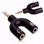 Imagem de Adaptador Y Para fone Plug P2 X P3 Splitter Headset Fone Microfone