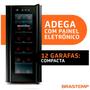 Imagem de Adega 12 Garrafas com Painel Touch Brastemp Preto 220V