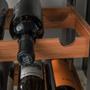 Imagem de Adega de Vinho Modular 4 Garrafas Essence Suporte para Garrafas em Madeira e Aço Inox