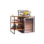 Imagem de ADEGA ESTILO INDUSTRIAL AÇO FERRO MDF AD02 Informar cor da estrutura e MDF via mensagem após a compra