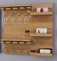 Imagem de Adega Paris barzinho parede suspenso porta taça vinhos whiskies garrafas MDF 67,5x60