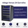 Imagem de Adega Venax 24 Garrafas Piubella com Porta Invertida Preto 220V