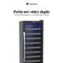 Imagem de Adega Venax p/ 50 Garrafas com Porta em Vidro Duplo e Prateleiras 220V/110V