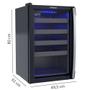 Imagem de Adega Venax Piubella 100 para 24 Garrafas Porta Invertida Preto 127v
