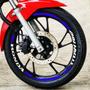 Imagem de Adesivo Aplique Da Roda Moto Honda Cg Titan 160 Azul